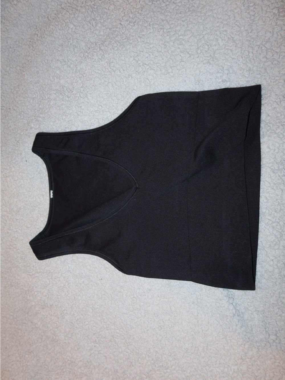 Black Seamless Racerback Tank Top - Women